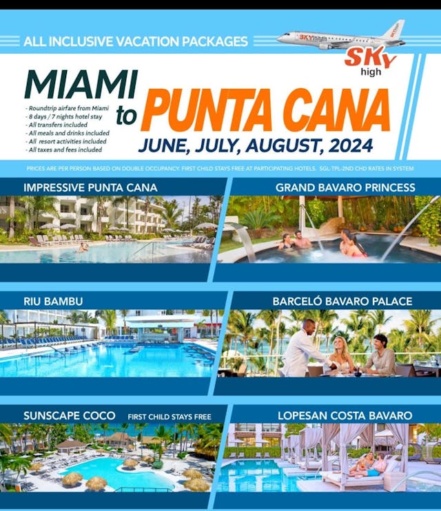 Miami to Punta Cana